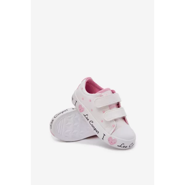  Gyermek tornacipő LEE COOPER LCW-25-02-3264K FEHÉR 