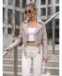 Női kabát DSTREET TY5719 KHAKI