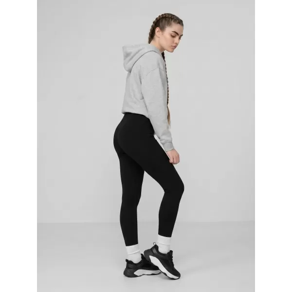  Női leggings 4F WMM00TTIGF296 MÉLYFEKETE 