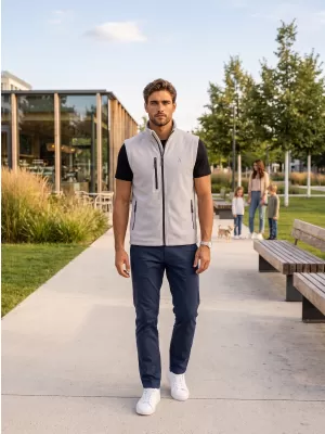 Férfi polár mellény ALTISPORT ALM002525 VILÁGOSSZÜRKE