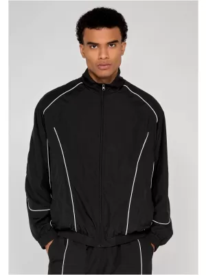 Férfi tréningruha kabát URBAN CLASSICS TB8044-00007 FEKETE
