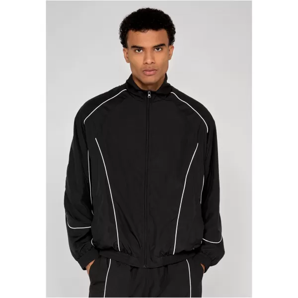 Férfi tréningruha kabát URBAN CLASSICS TB8044-00007 FEKETE 