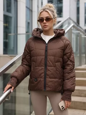 Női kabát DSTREET TY5760 BARNA