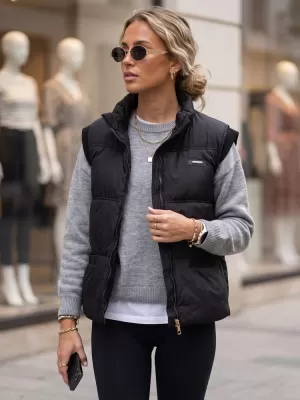Női mellény DSTREET TY5967 FEKETE