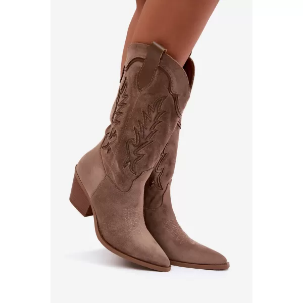  Női csizma BOTO 2586A KHAKI 