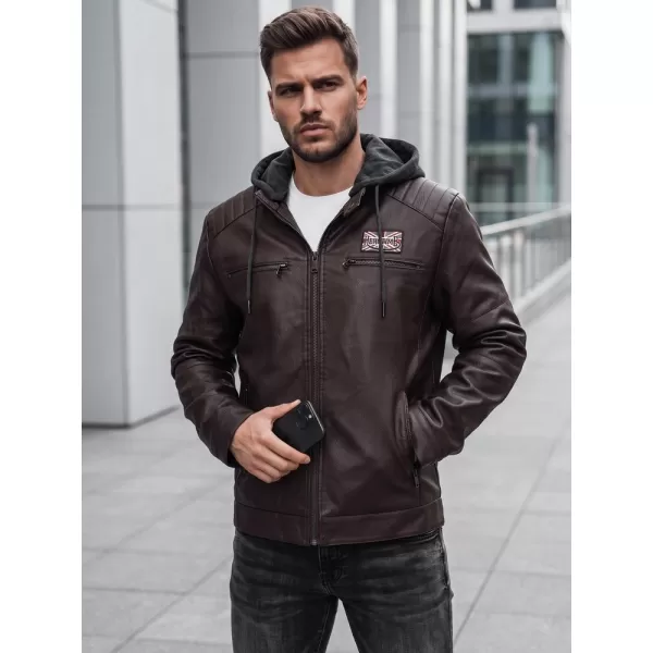  Férfi dzseki DSTREET TX5146 BARNA 
