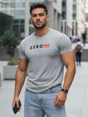 Férfi póló DSTREET RX4744 VILÁGOSSZÜRKE