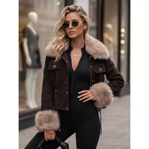  Női kabát DSTREET TY5704 BARNA 