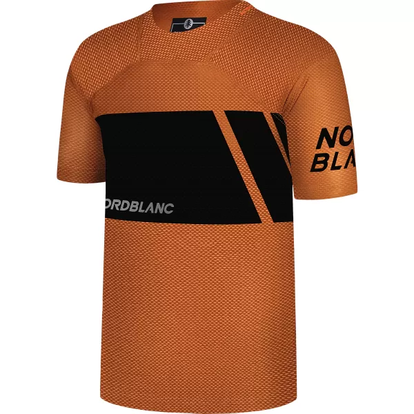  Funkcionális férfi kerékpáros póló NORDBLANC MUD NBSMF8083 BARNA 