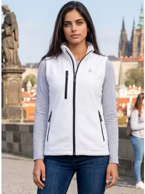 Női gyapjú mellény ALTISPORT ALW002525 FEHÉR