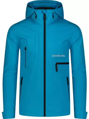 Férfi vízálló kabát NORDBLANC RIGID NBSJM8313 FÉNYES KÉK
