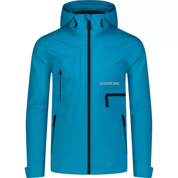  Férfi vízálló kabát NORDBLANC RIGID NBSJM8313 FÉNYES KÉK 