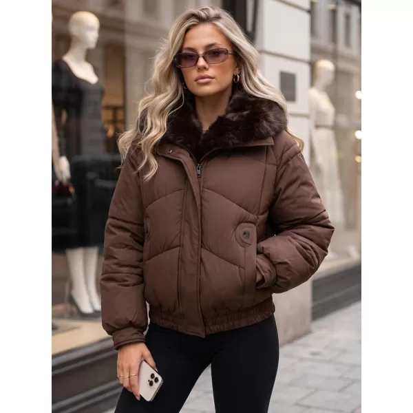  Női kabát DSTREET TY6006 BARNA 