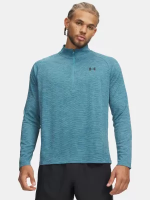 Férfi póló UNDER ARMOUR TECH TEXTURED 1/2 ZIP 1382797-466 KÉK