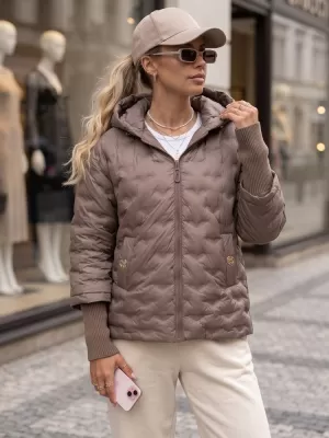 Női kabát DSTREET TY5868 KHAKI