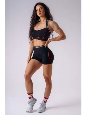 Női rövidnadrág NEBBIA OLYMPIA HIGH-WAIST 937 FEKETE