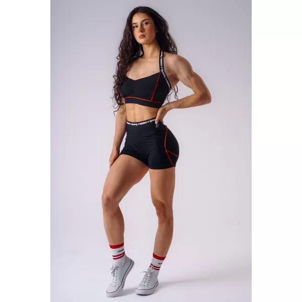  Női rövidnadrág NEBBIA OLYMPIA HIGH-WAIST 937 FEKETE 