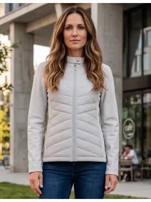 Női hibrid kabát MALFINI PREMIUM CROSS 556 EZÜSTSZÜRKE