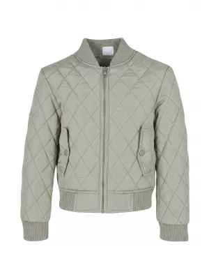 Lány steppelt kabát URBAN CLASSICS UCK806-03259 LÁGY SALVIA
