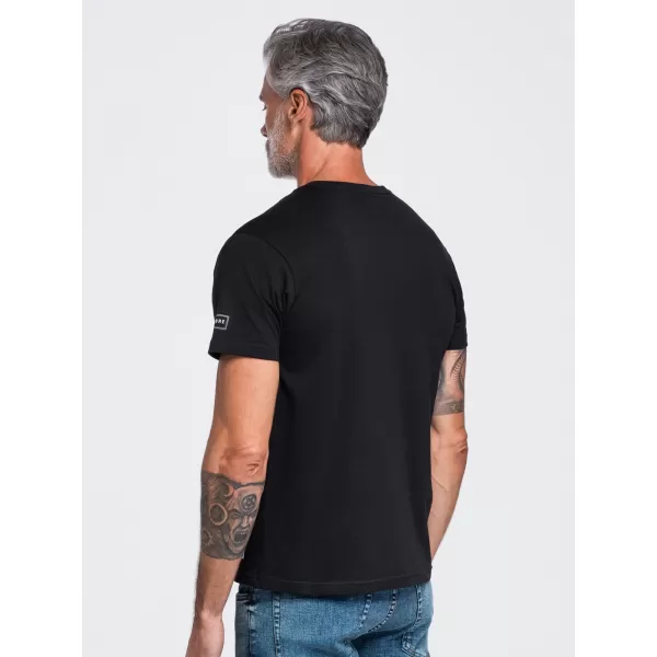  Férfi póló OMBRE OM-TSPT-0297 FEKETE 
