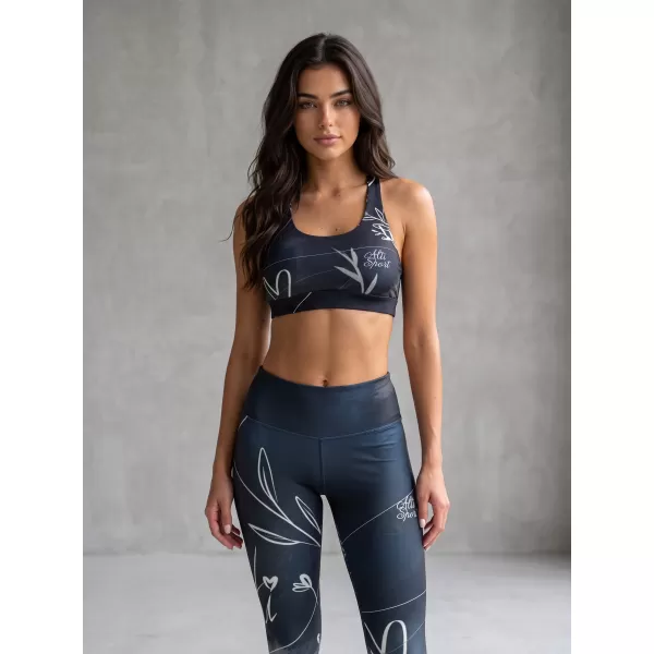  Női prémium hosszú leggings (új méretek) ALTISPORT VOJ/ALW083LEG05 FEKETE-FEHÉR 