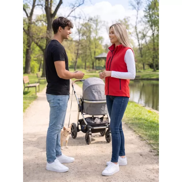  Női gyapjú mellény ALTISPORT ALW002525 PIROS 