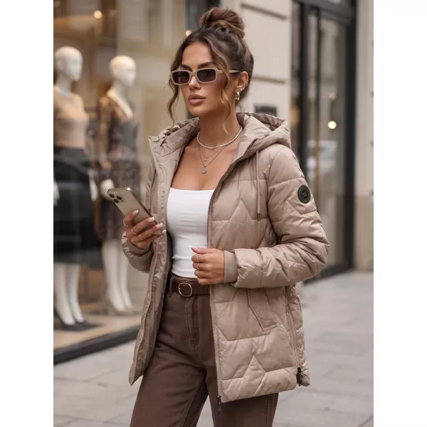  Női kabát DSTREET TY5799 KARAMELLA 