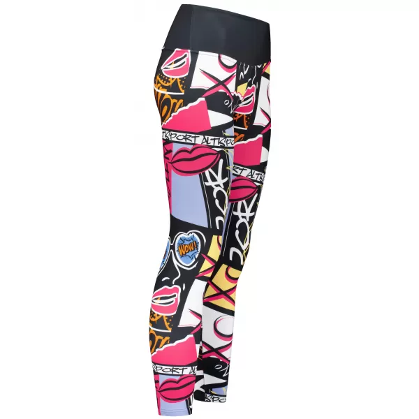  Női prémium hosszú funkcionális leggings (új méretek) ALTISPORT VOJ/ALW041LEG05 FEKETE 