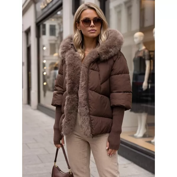 Női kabát DSTREET TY5989 BARNA 