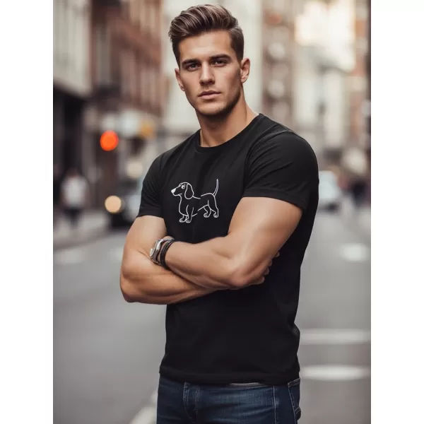  Férfi póló DSTREET NX0221R-BK FEKETE 