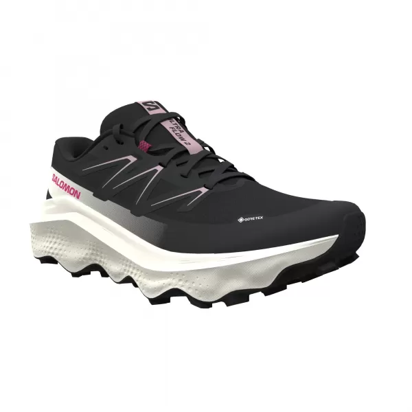  Női cipők SALOMON ULTRA FLOW 2 GORE-TEX L49299500 FEKETE/HAJNALRÓZSASZÍN/VANÍLIA JÉG 