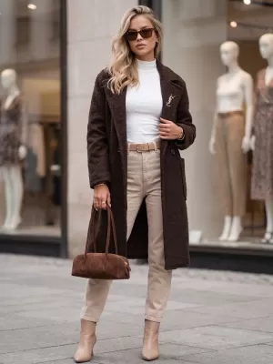 Női kabát DSTREET NY0783 BARNA