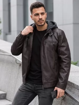 Férfi dzseki DSTREET TX5148 BARNA