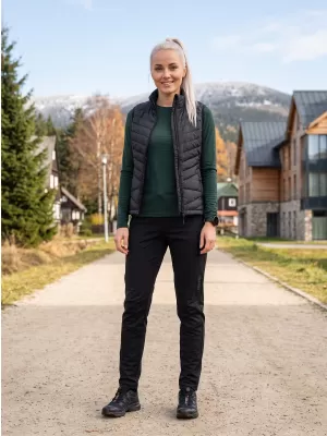Női softshell nadrág ALPINE PRO ABARA 2 FEKETE