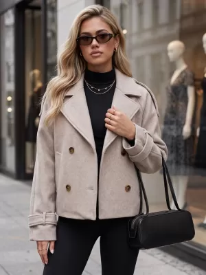 Női kabát DSTREET TY6030 BÉZS