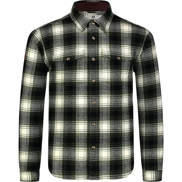  Férfi flanel ing NORDBLANC MOOR NBSSM8368 KHAKI 