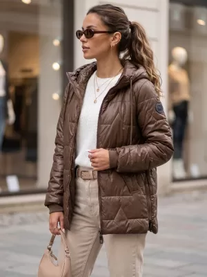 Női kabát DSTREET TY5800 BARNA