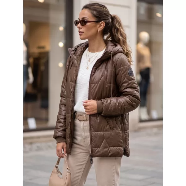  Női kabát DSTREET TY5800 BARNA 