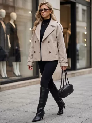 Női kabát DSTREET TY6030 BÉZS