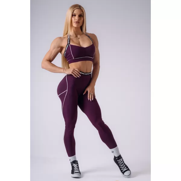  Női leggings NEBBIA OLYMPIA HIGH-WAIST 935 BORDÓ 