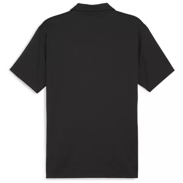  Férfi póló gallérral PUMA TEAMGOAL POLO 658771-03 PUMA FEKETE/FEHÉR/SÖTÉTSZÜRKE 