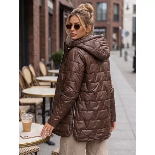  Női kabát DSTREET TY5796 BARNA 