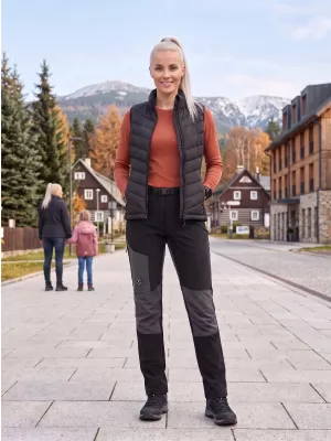 Női softshell nadrág ALPINE PRO AKANA 3 FEKETE