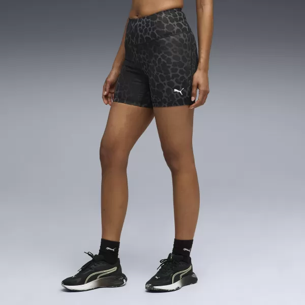  Női rövidnadrág PUMA W TAD ESSENTIAL SPOTTED HAZE SHORT TIGHT 52851301 PUMA FEKETE 