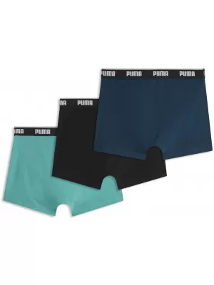 Férfi boxerek PUMA MEN BOXERS 3P 94713011 ZÖLD KOMBÓ