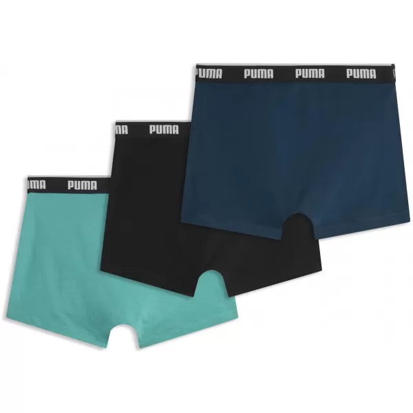  Férfi boxerek PUMA MEN BOXERS 3P 94713011 ZÖLD KOMBÓ 