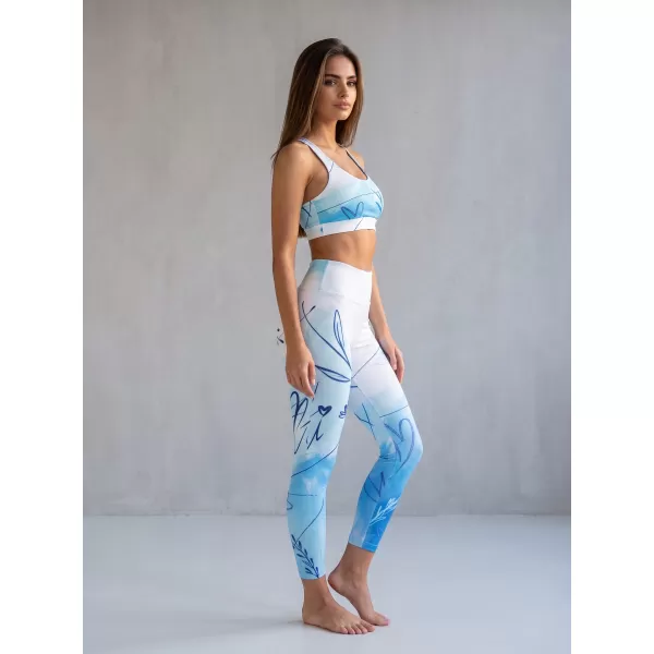  Női prémium hosszú leggings (új méretek) ALTISPORT VOJ/ALW083LEG05 FEHÉR KÉK 