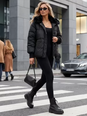 Női kabát DSTREET TY5815 FEKETE