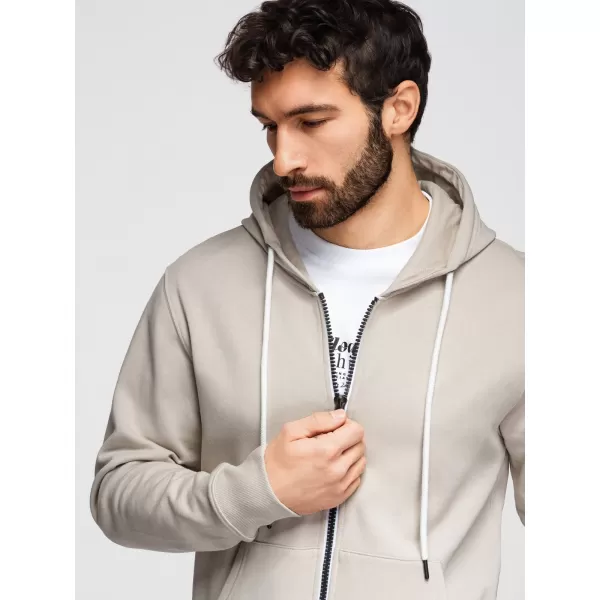  Férfi pulóver OMBRE OM-SSBZ-0272 VILÁGOS BÉZS 