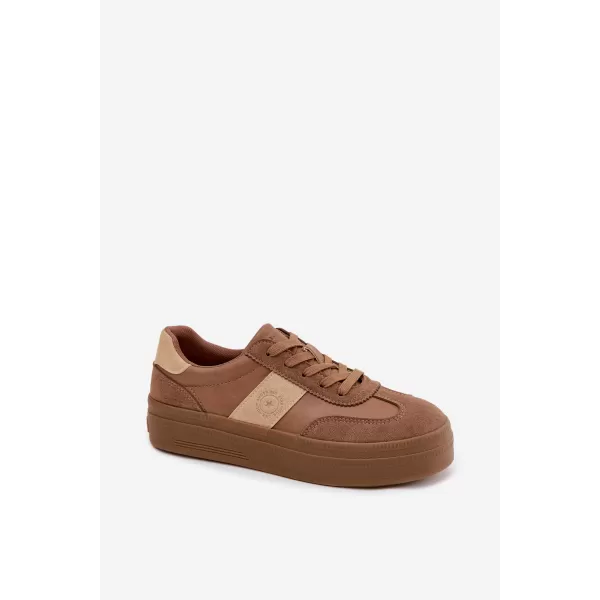  Női tornacipő BIG STAR SHOES UU274015 BARNA/BÉZS 